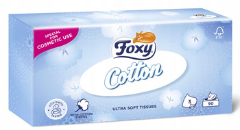 FOXY COTTON Hygienické utierky Box 90 ks. - 1 op.