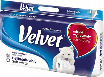 Toaletný papier Velvet Soft White - 8 roliek