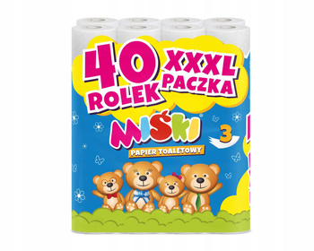 Toaletný papier 40R Bears 3W - 40 roliek