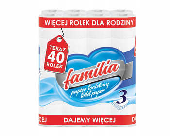 Toaletný papier 40R FAMILIA 3W - 40 roliek