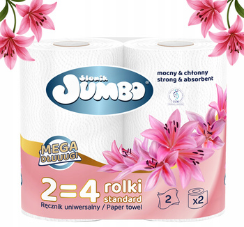 Papierové uteráky 2R JUMBO LONG JUMBO LONG WHITE 2W - 2 rolky